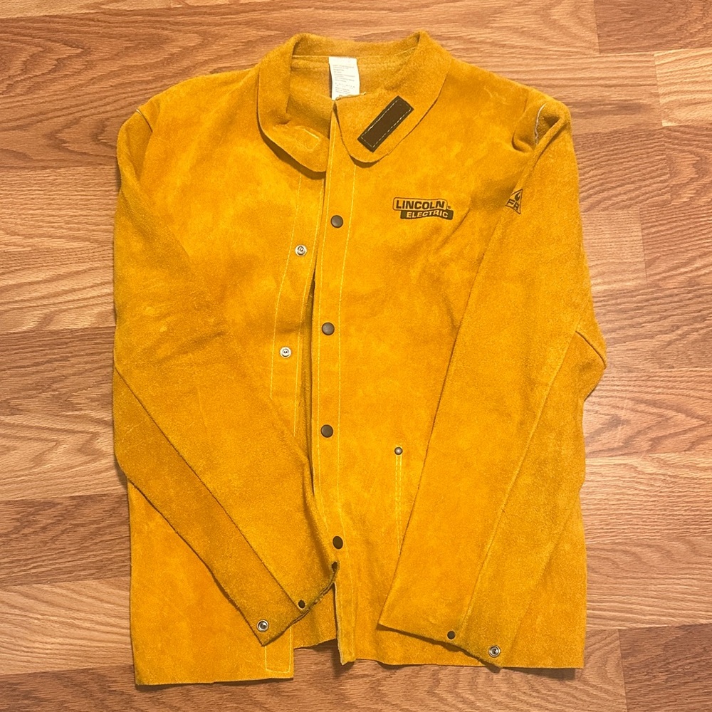 Men’s Yellow Suede Welding Jacket